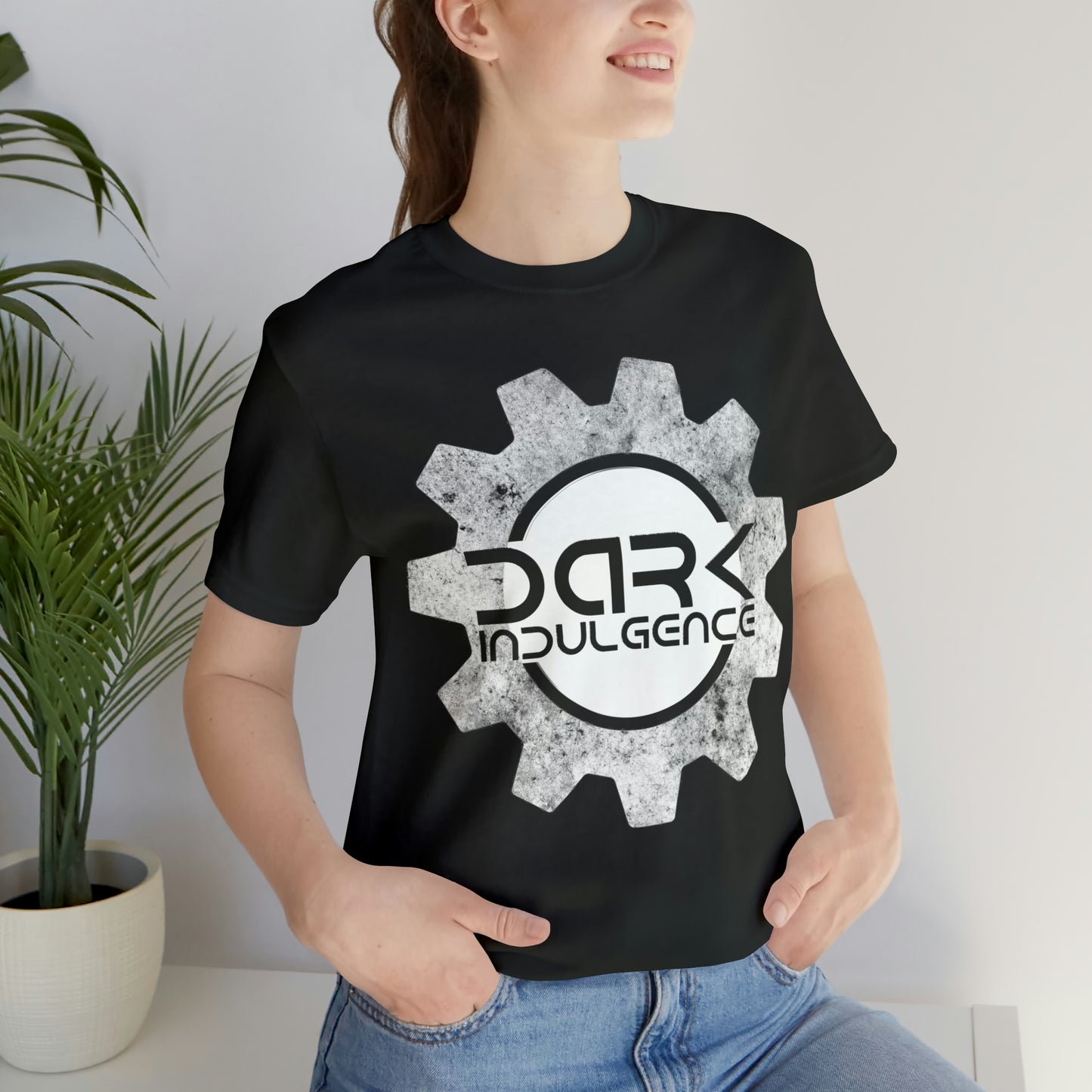 Dark Indulgence White Logo "No Time for Shit Music" Softstyle T-Shirt