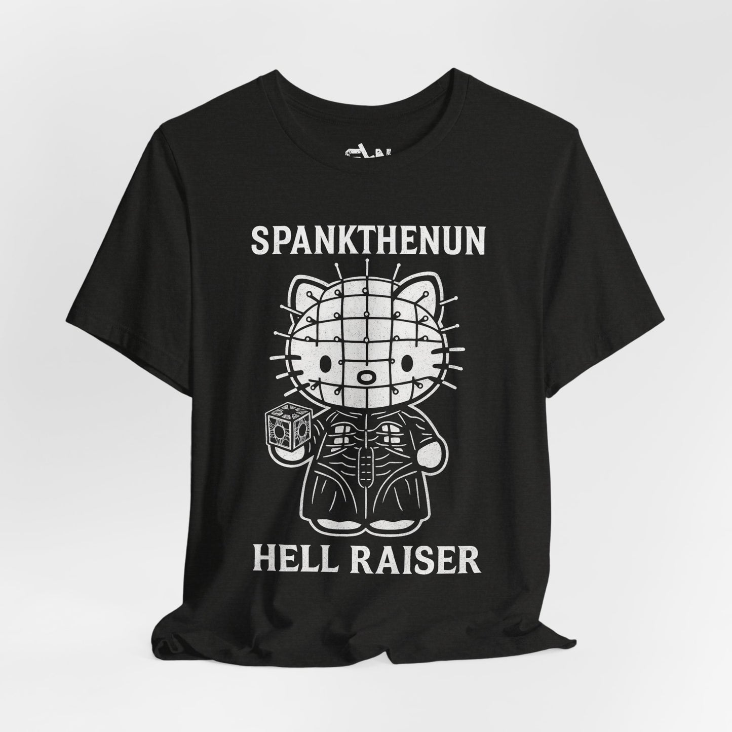 Hellraiser O Kitty Pinhead Tee — Hellraiser-Inspired Horror Cat T-Shirt