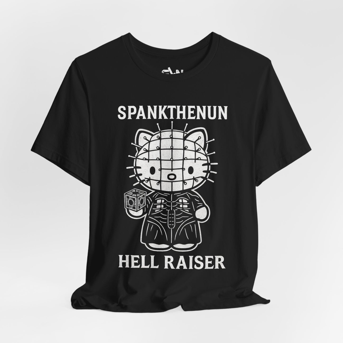 Hellraiser O Kitty Pinhead Tee — Hellraiser-Inspired Horror Cat T-Shirt