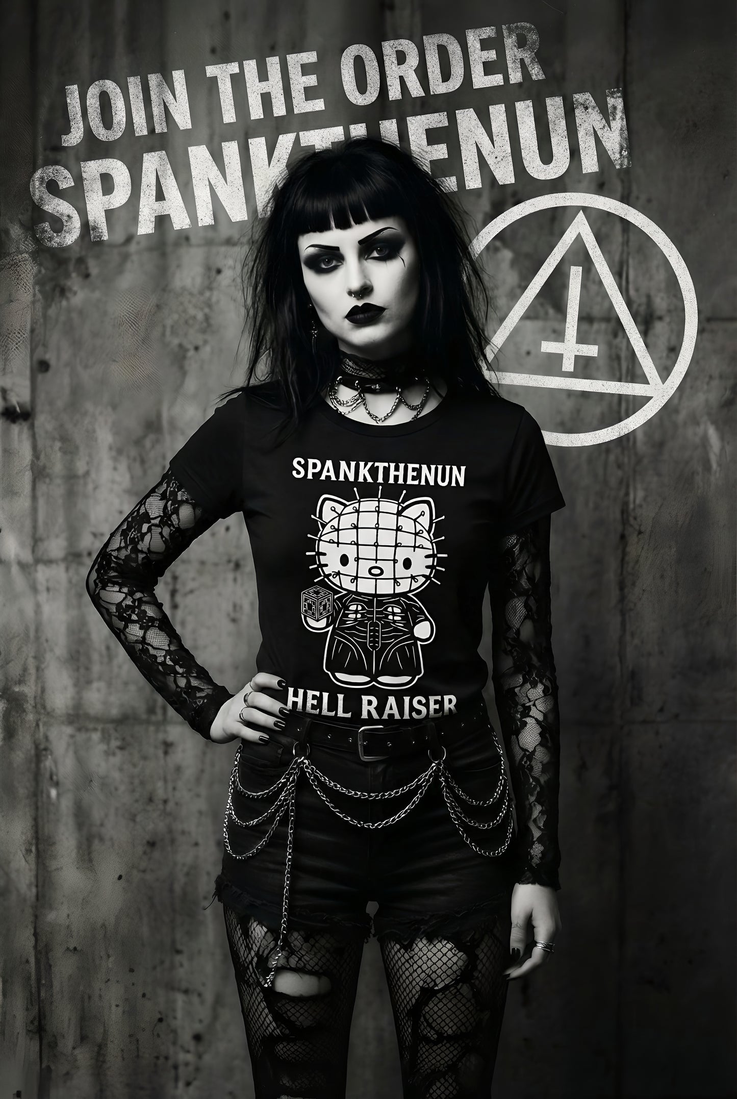 Hellraiser O Kitty Pinhead Tee — Hellraiser-Inspired Horror Cat T-Shirt